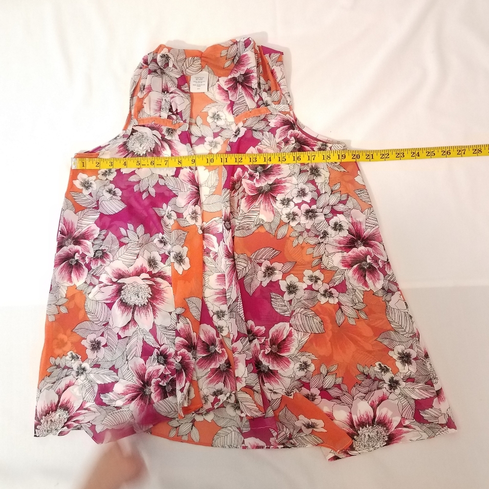 Woman's floral kimono cardigan loose open front - Picture 5 of 8